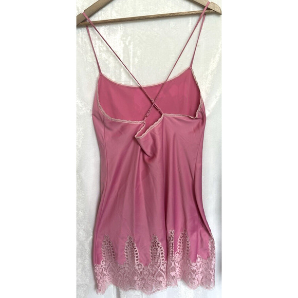 Vintage Victoria's Secret Lace Satin Penquoir Robe Cami Slip Dress Size S Set - Picture 15 of 16